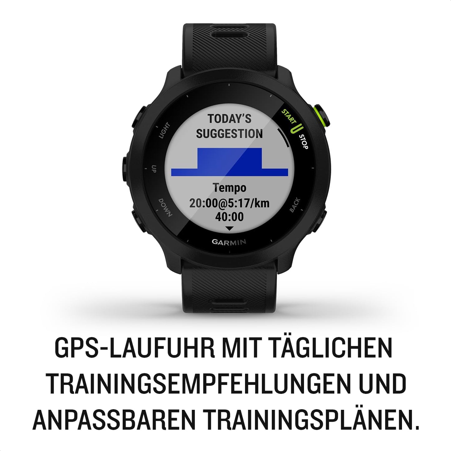Forerunner 55 GPS 42Mm Running Smartwatch, Easy to Use, Lightweight, Training Guidance, Safety & Tracking Features, Aqua