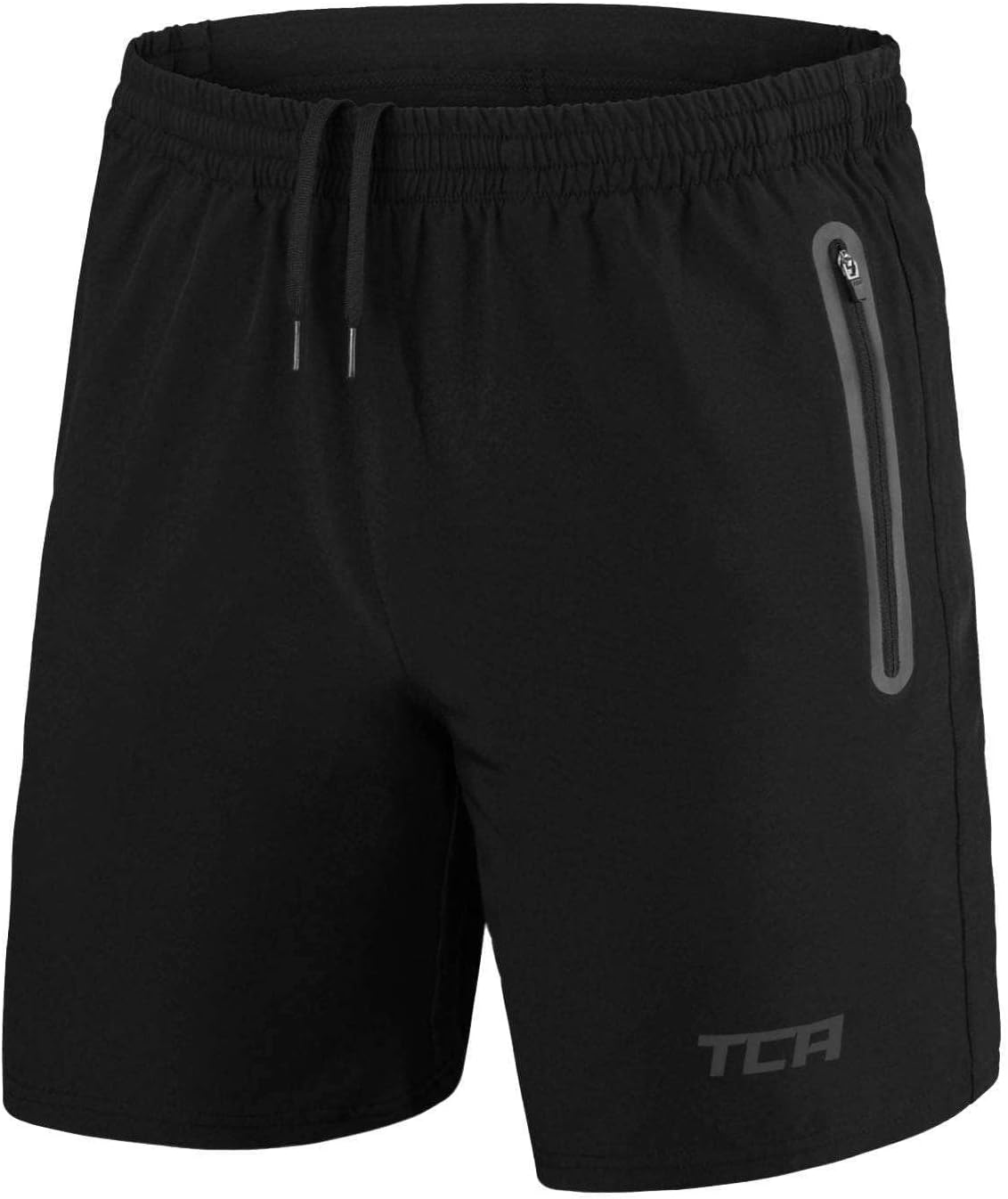 Elite Tech Men Gym Athletic Workout Running Shorts for Men with Zipper Pockets