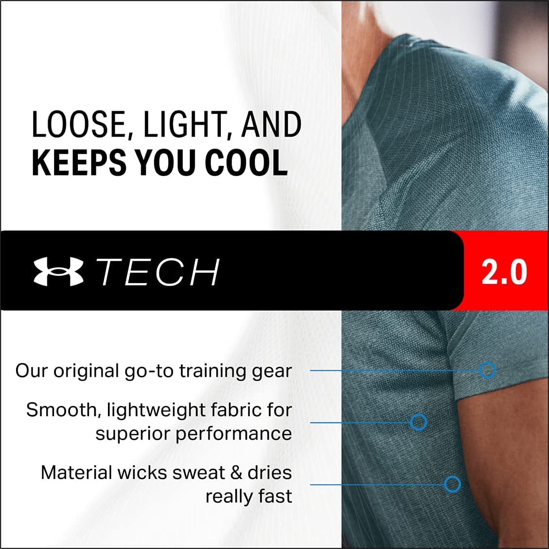 Men'S Ua Tech 2.0 1/2 Zip Versatile Warm up Top for Men, Light and Breathable Zip up Top for Working Out (Pack of 1)