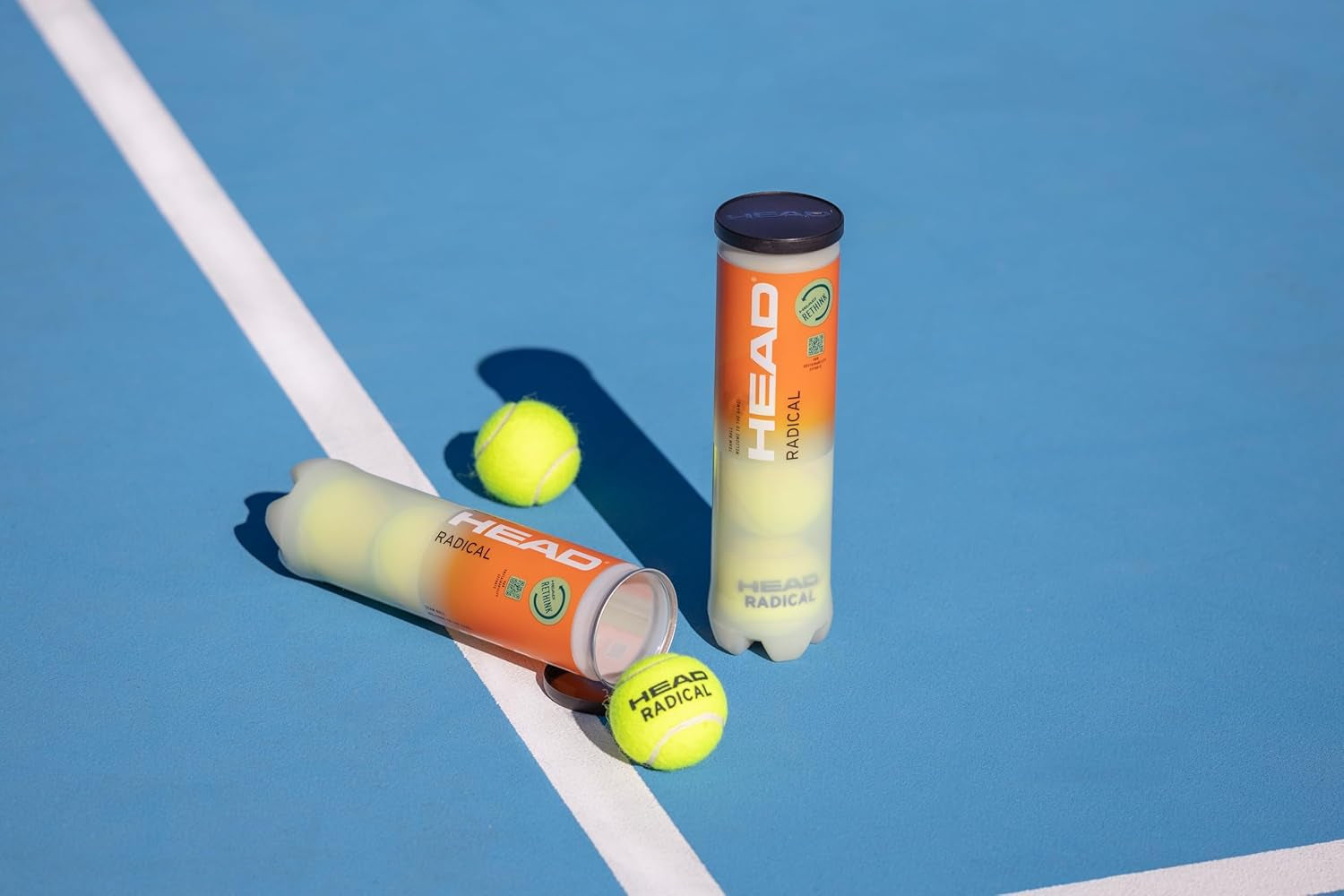 Radical Tennis Balls, Triple Pack (12 Balls)