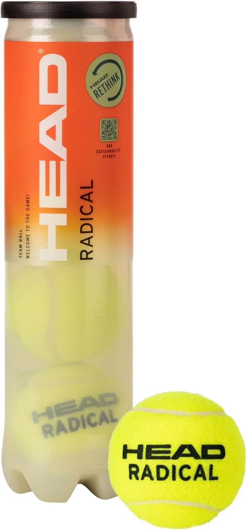Radical Tennis Balls, Triple Pack (12 Balls)